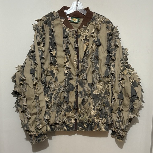 Cabela's Other - Cabela's Jacket Men's 2XL Camo Ghillie Leafed Hunting Coat Mossy Oak‎ Break Up